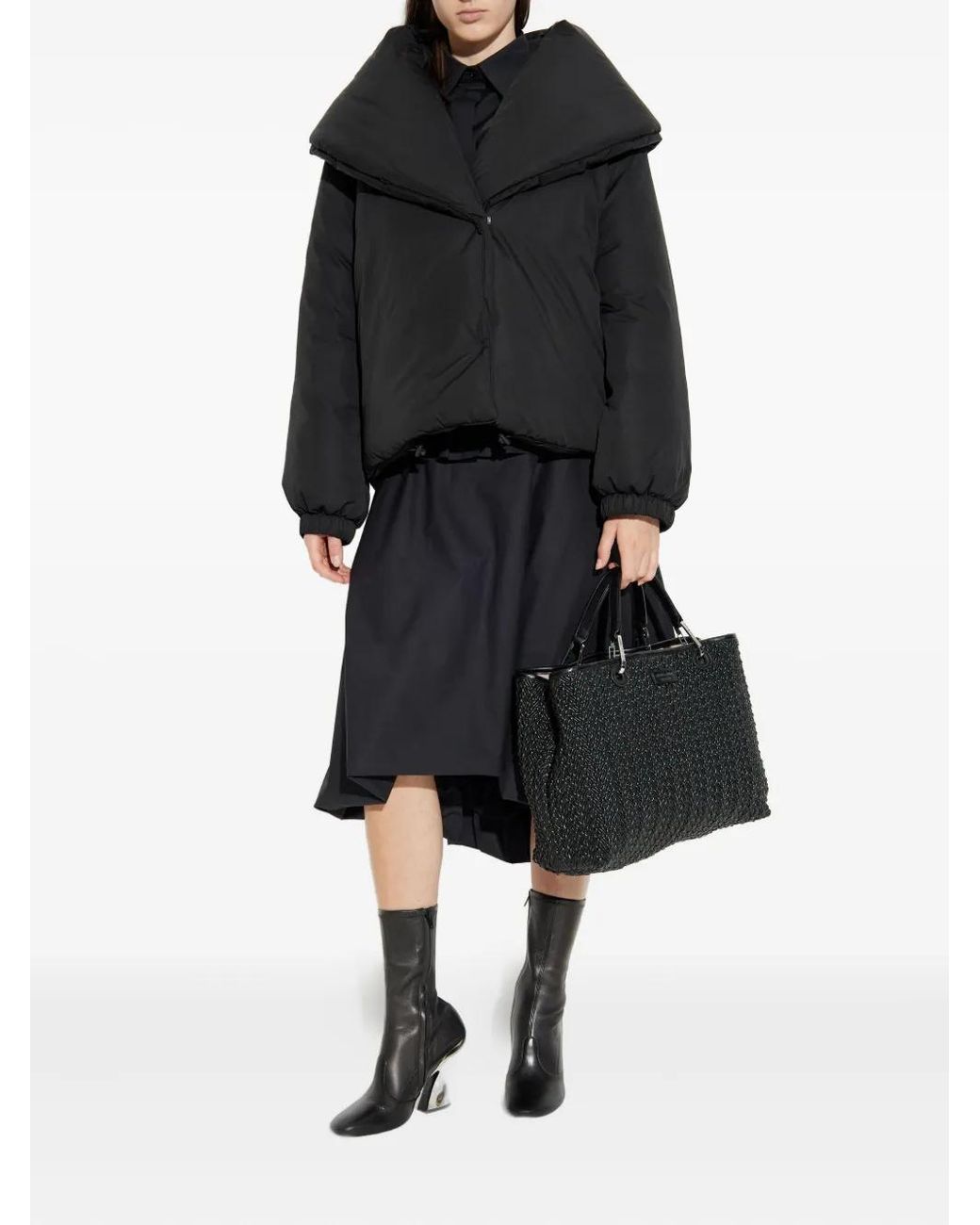 Moschino Black Insulated Puffer Jacket
