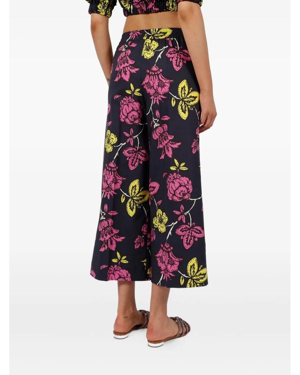 P.A.R.O.S.H. Blue Tropical Print Short