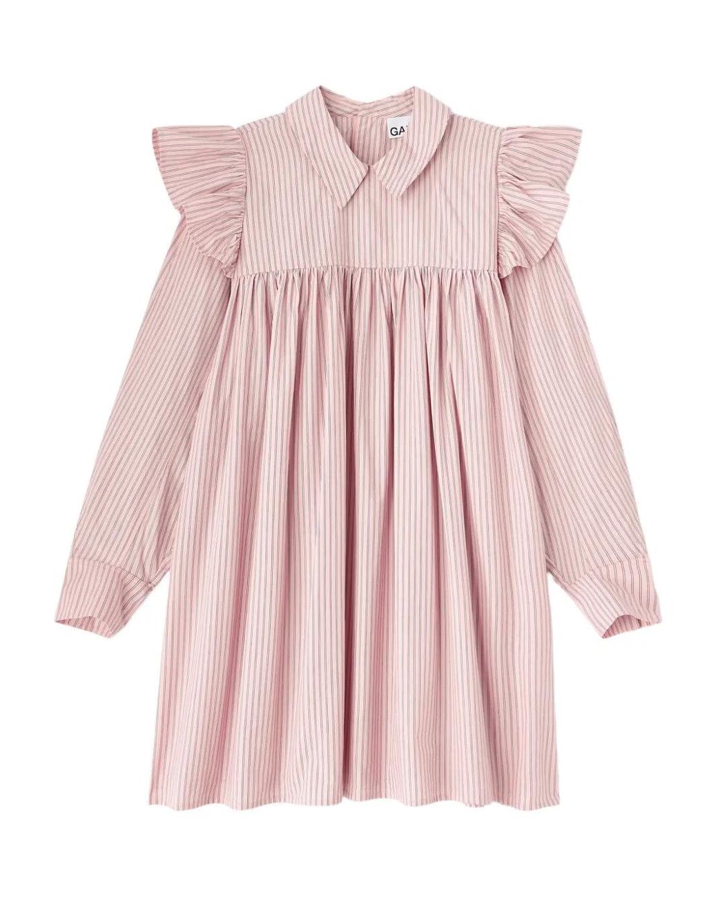 Ganni Pink Mini Shirt Dress