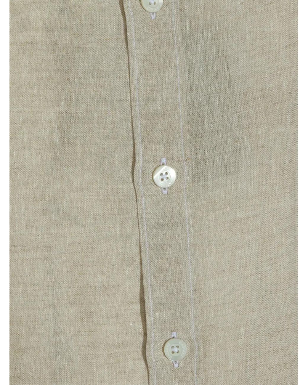 Canali Natural Linen Shirt for men