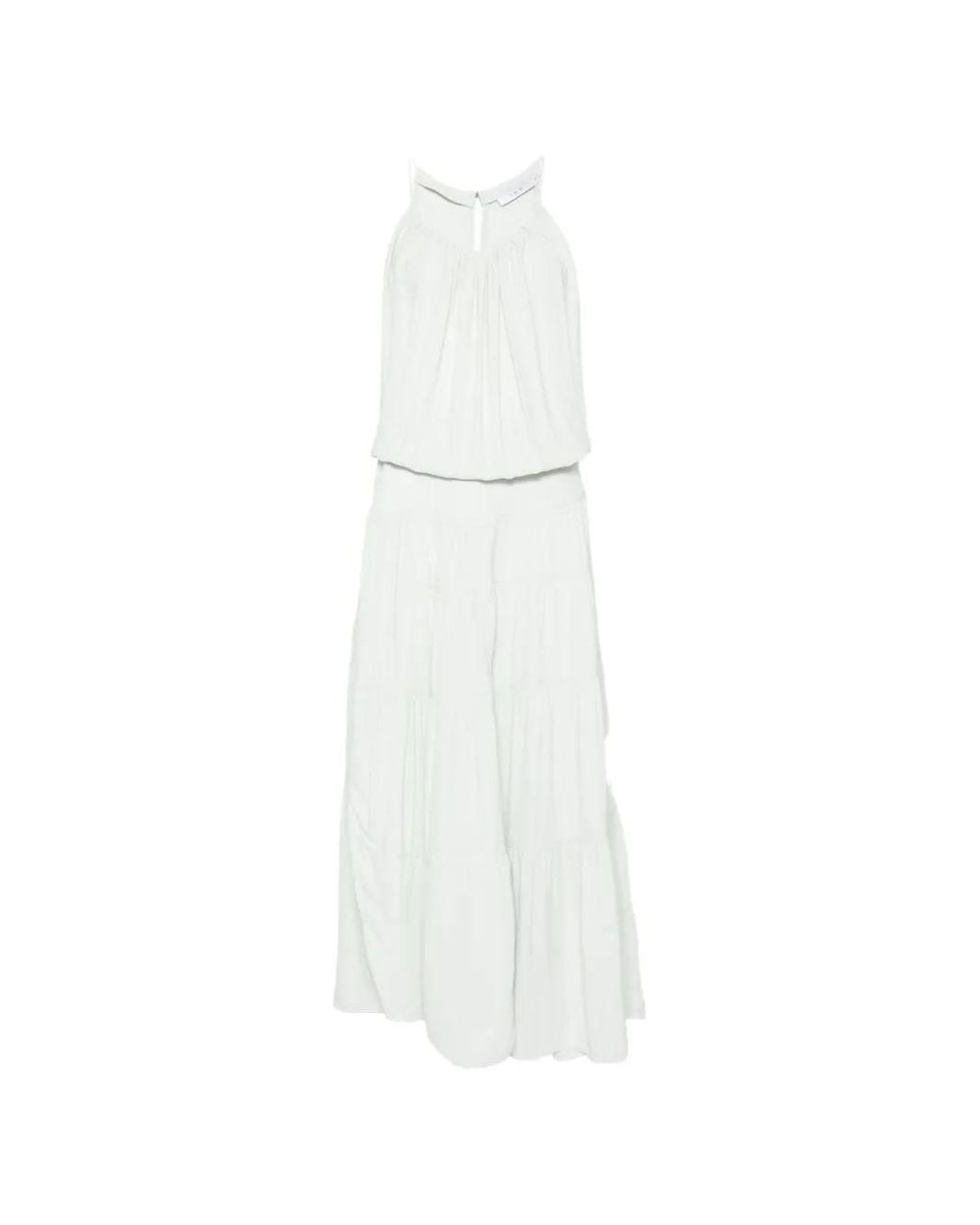 IRO White Island Tiered Sleeveless Maxi Dress