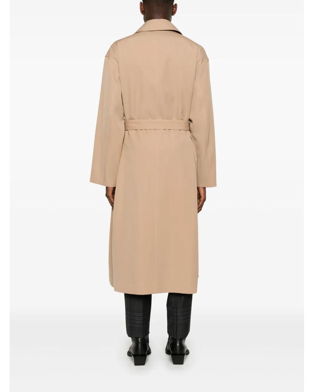 Jil Sander Natural Wool Trench Coat for men
