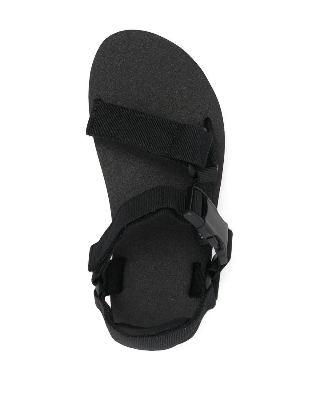 Levi's Black Tahoe Side Logo-Patch Sandals