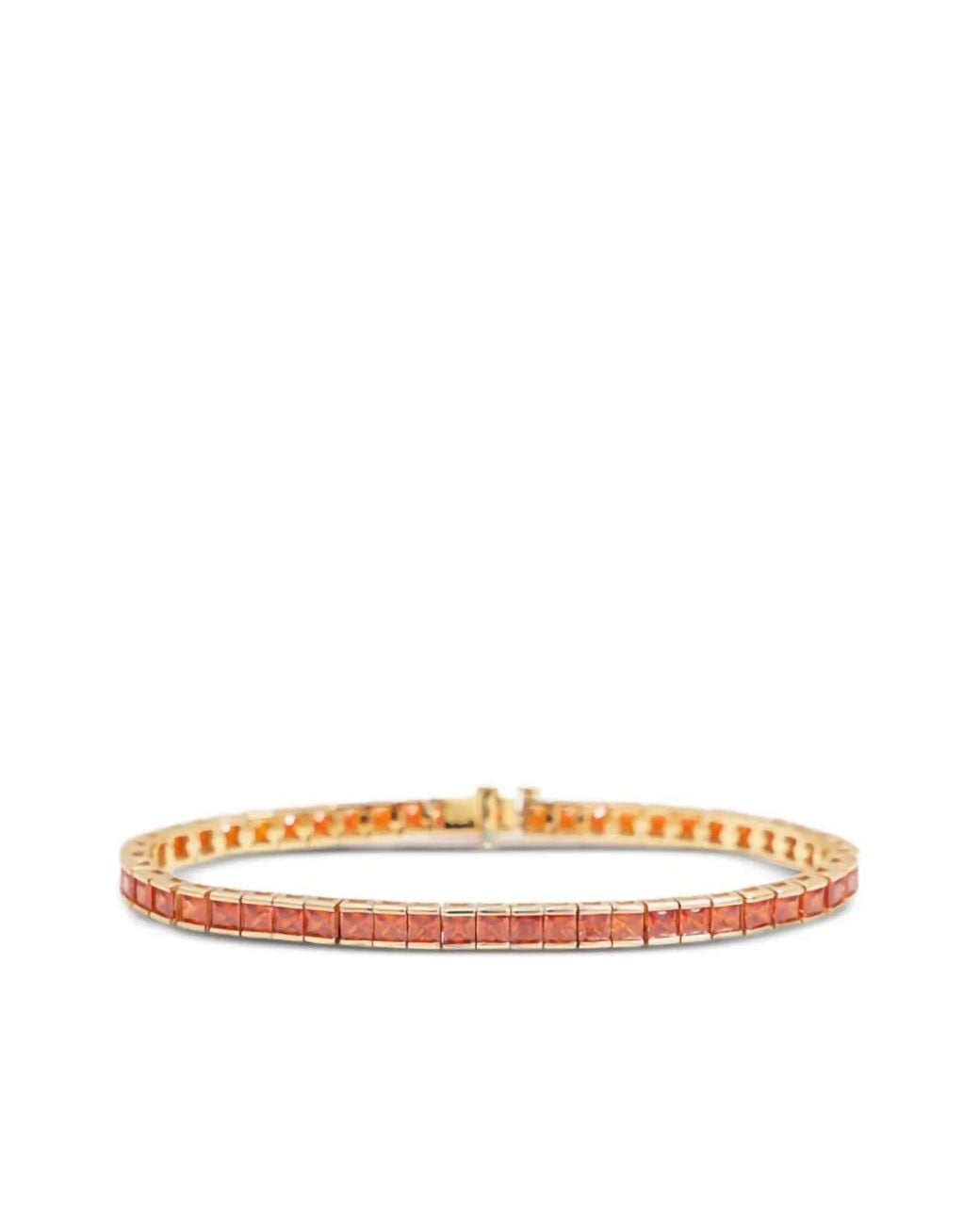 Izabel Display White Square Tennis Bracelet