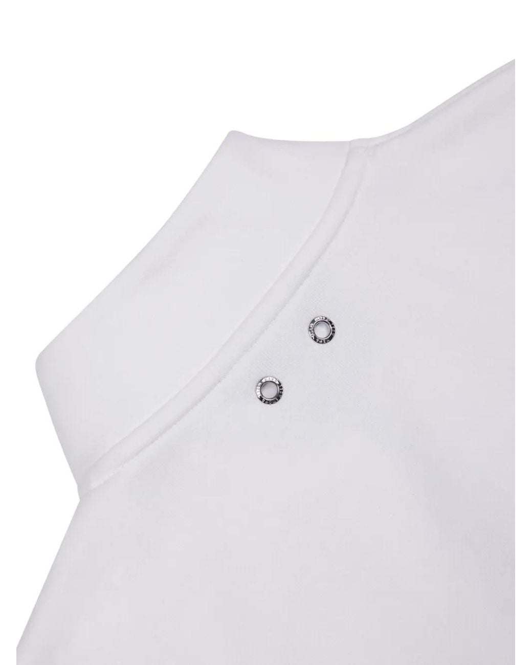 TEAM WANG design White Logo-Print Cropped Track Jacket