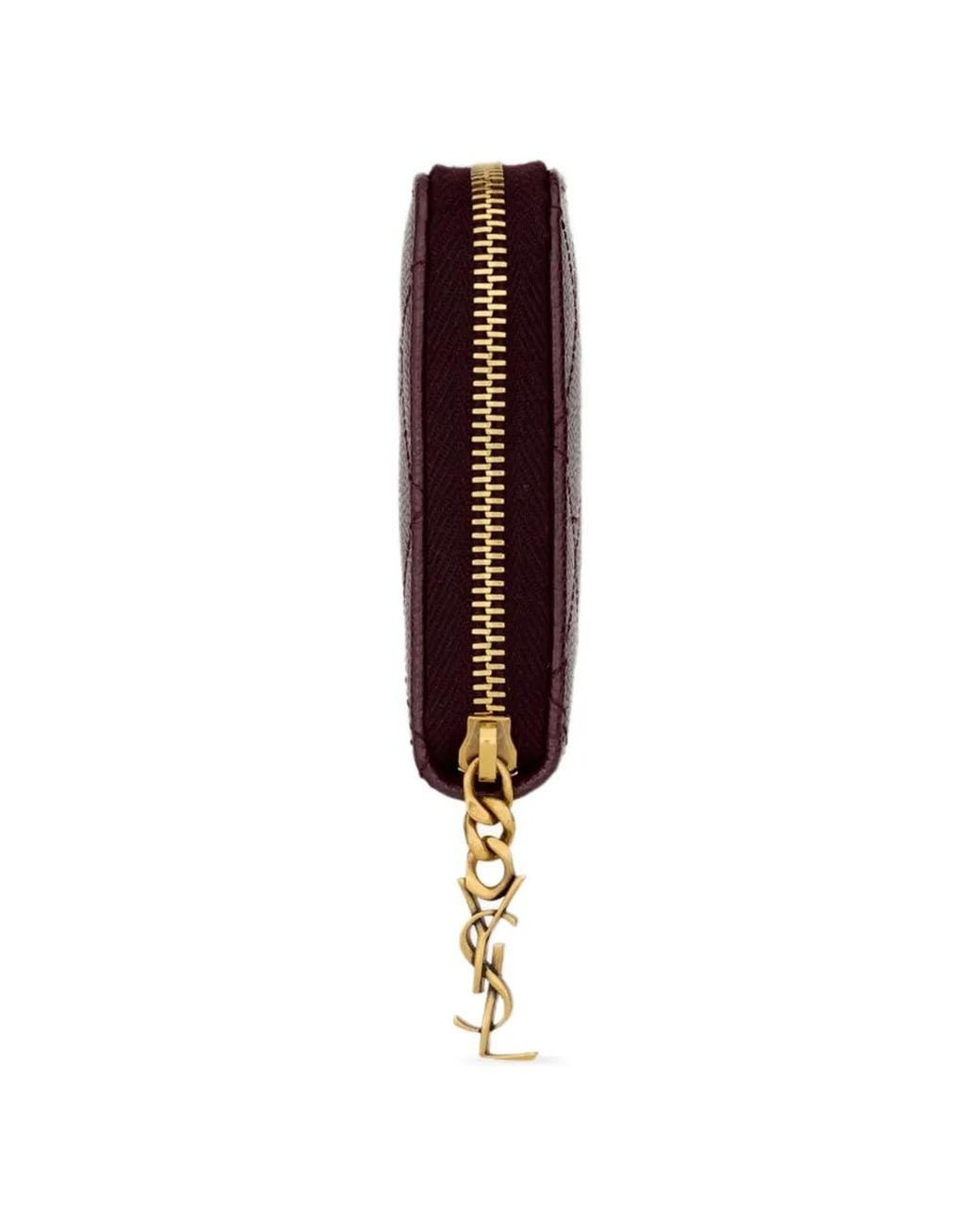 Saint Laurent Purple Cassandre Bijou Zip Wallet