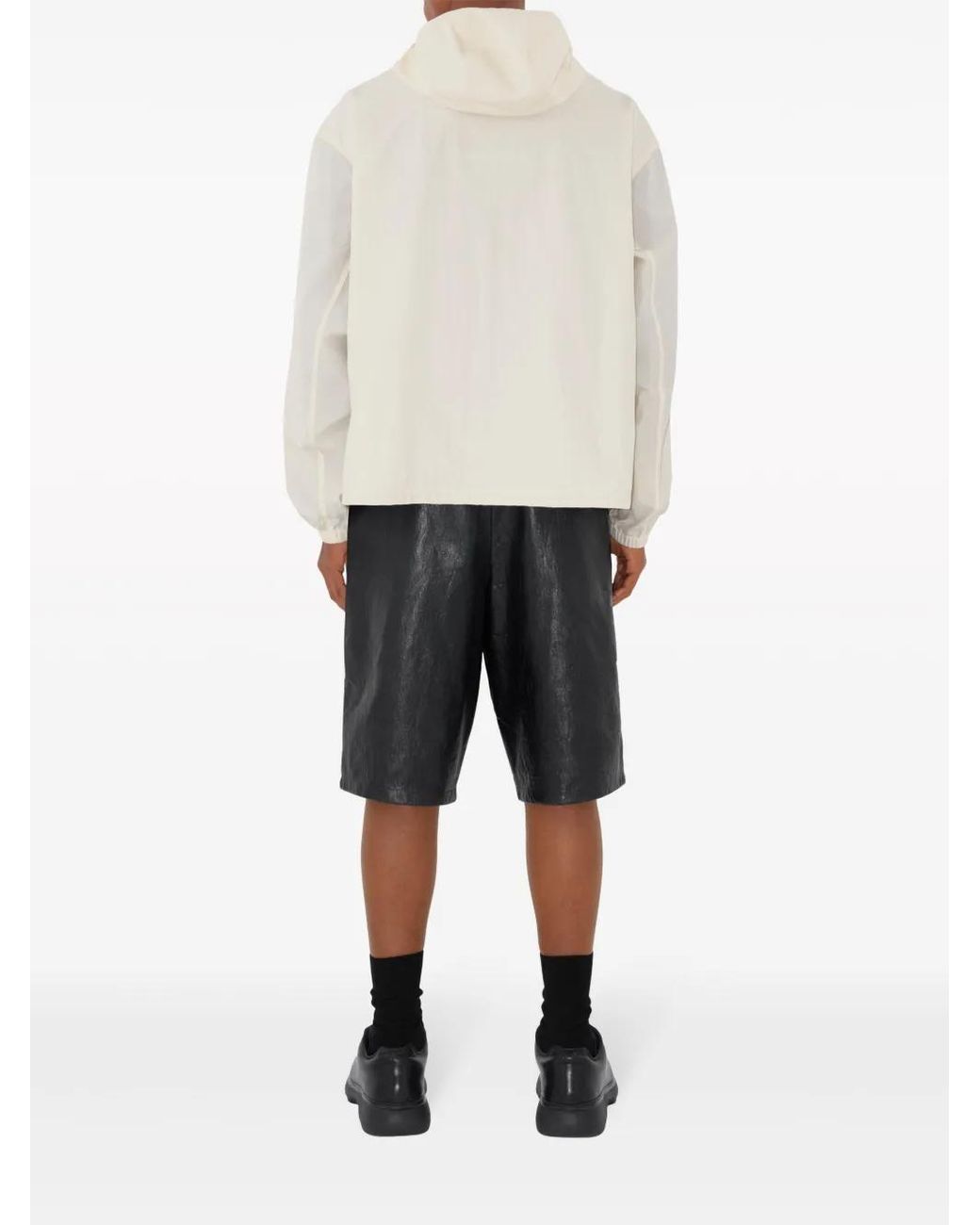 Veste À Capuche À Patch Logo Burberry pour homme en coloris Natural