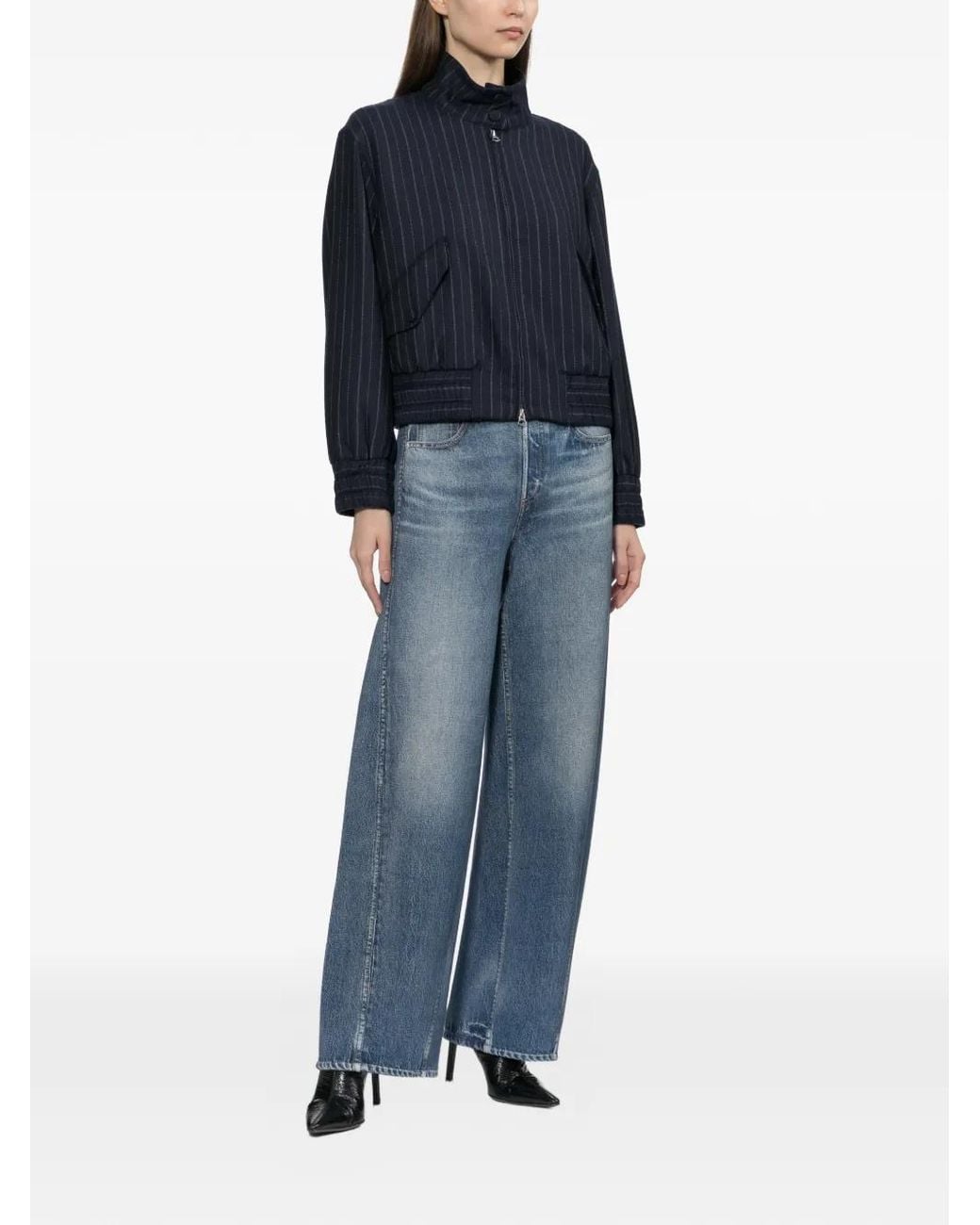 Rag & Bone Blue Eliza Bomber Jacket