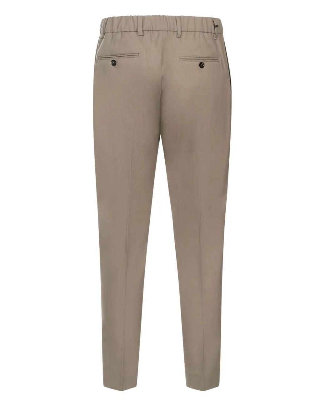 BE ABLE Gray Pleated-Design Trousers for men