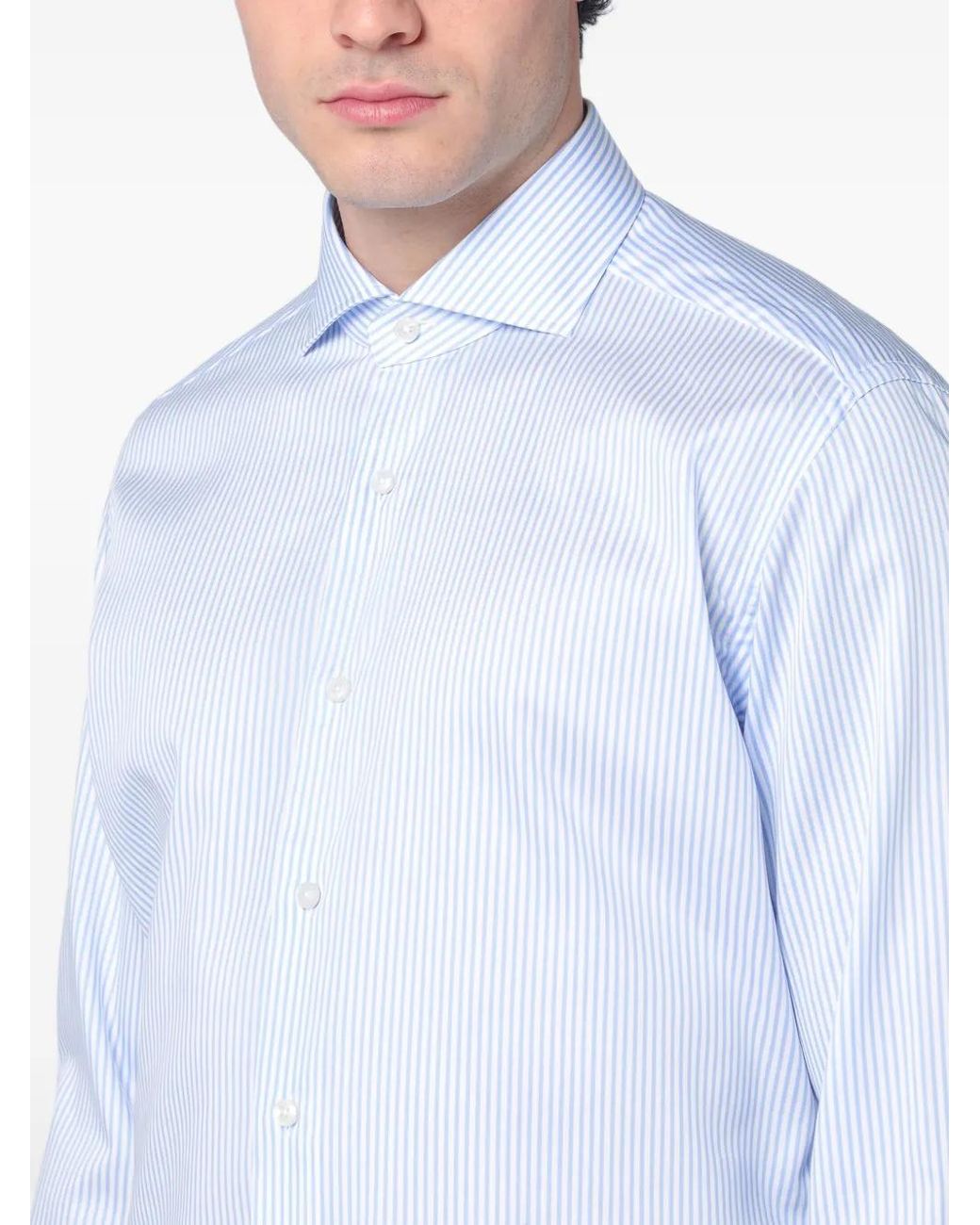 Xacus Blue Cotton Shirt for men