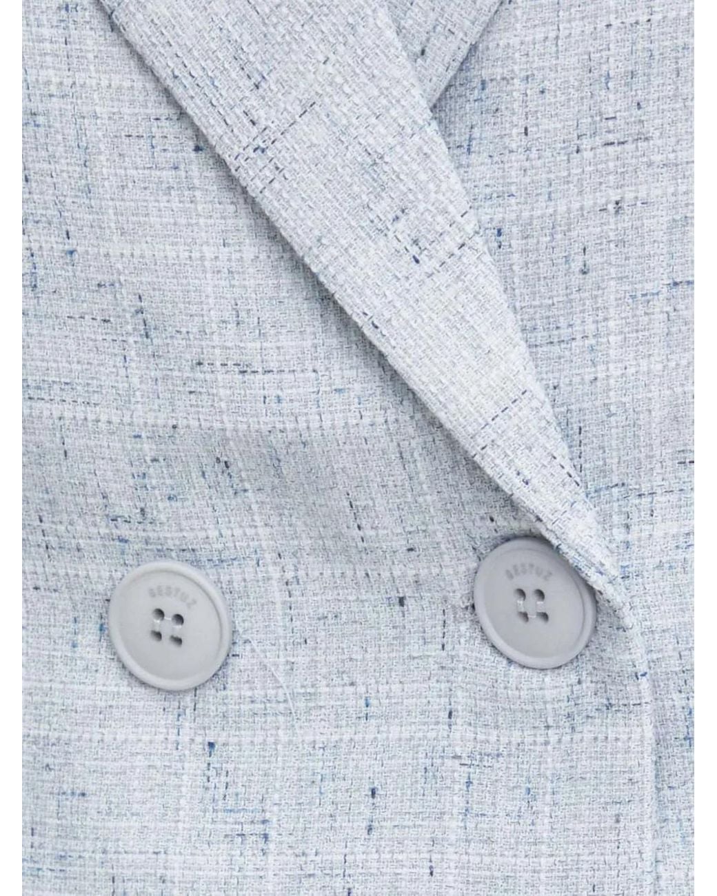 Top Con Doble Botonadura Gestuz de color Gray