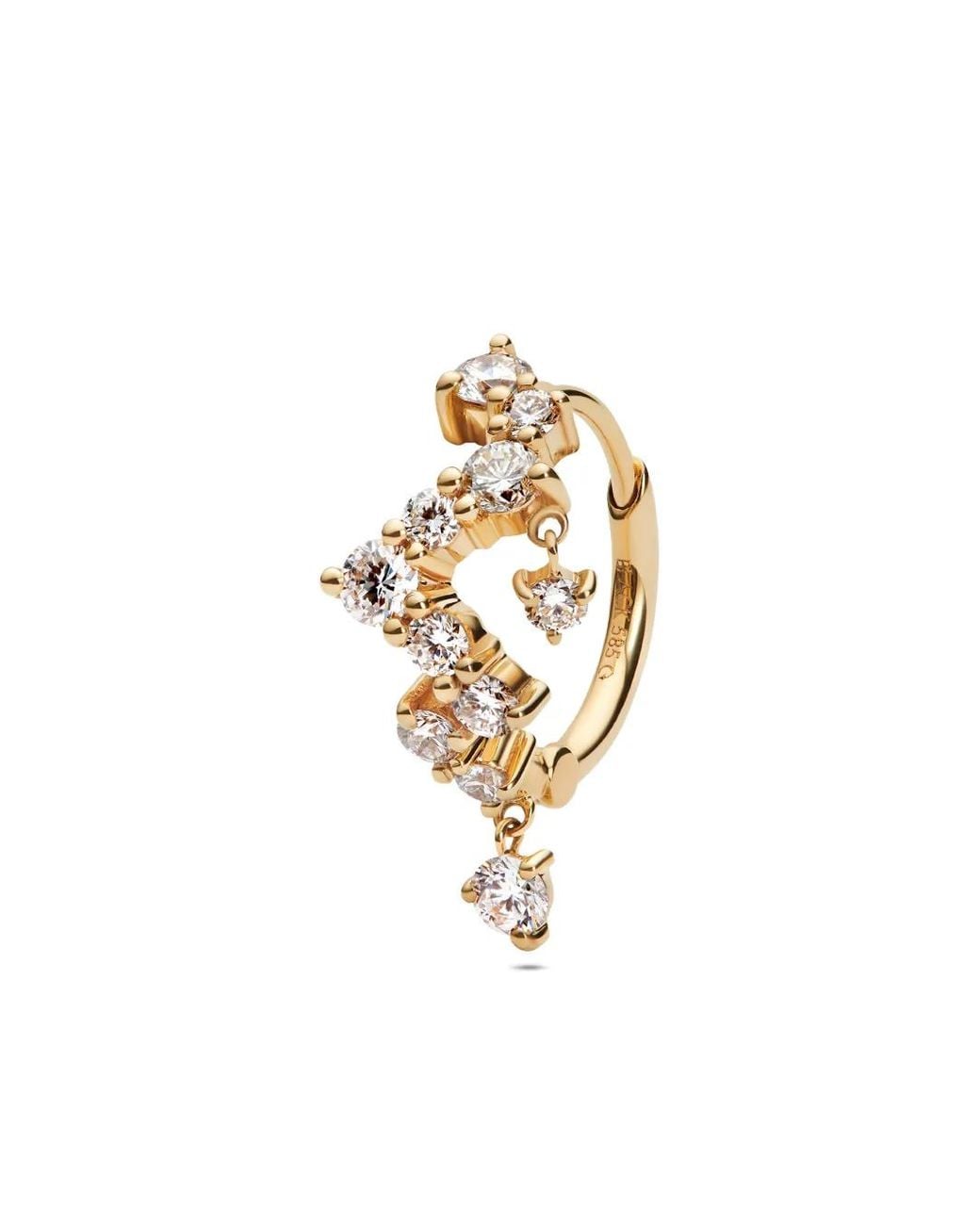 Maria Black Metallic 14K Recycled Sky Lab-Grown Diamonds Earring