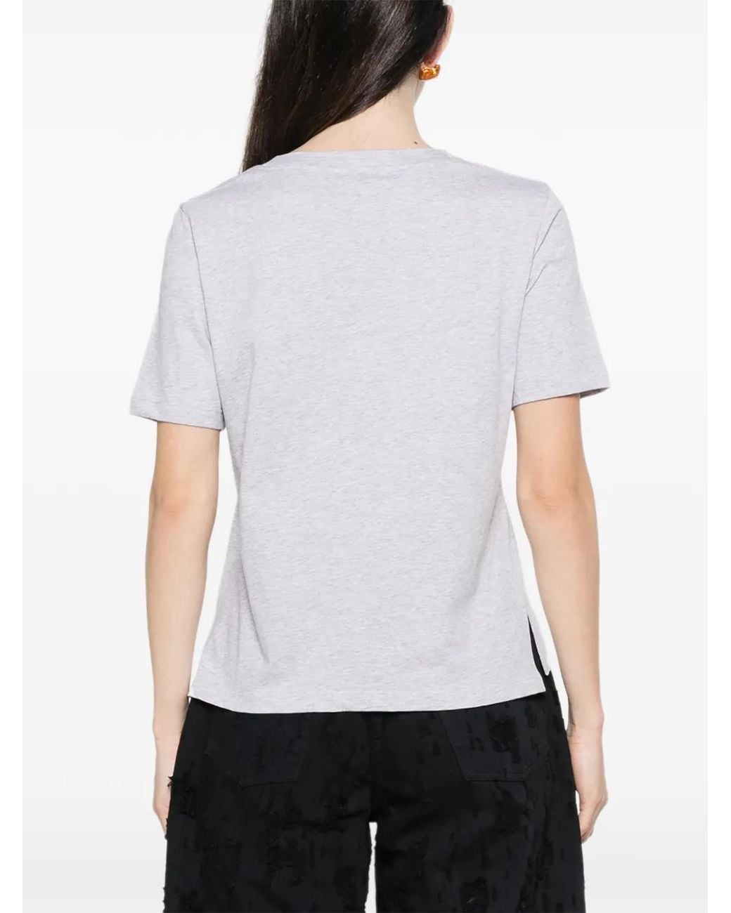 Aragona White T-Shirt mit lockerem Schnitt