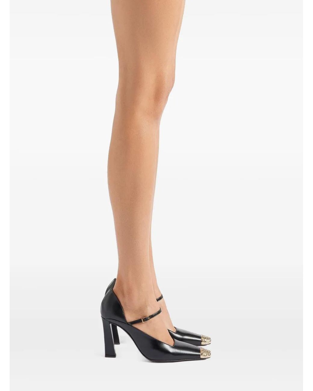 Giuseppe Zanotti Brown Leather Heeled Pumps