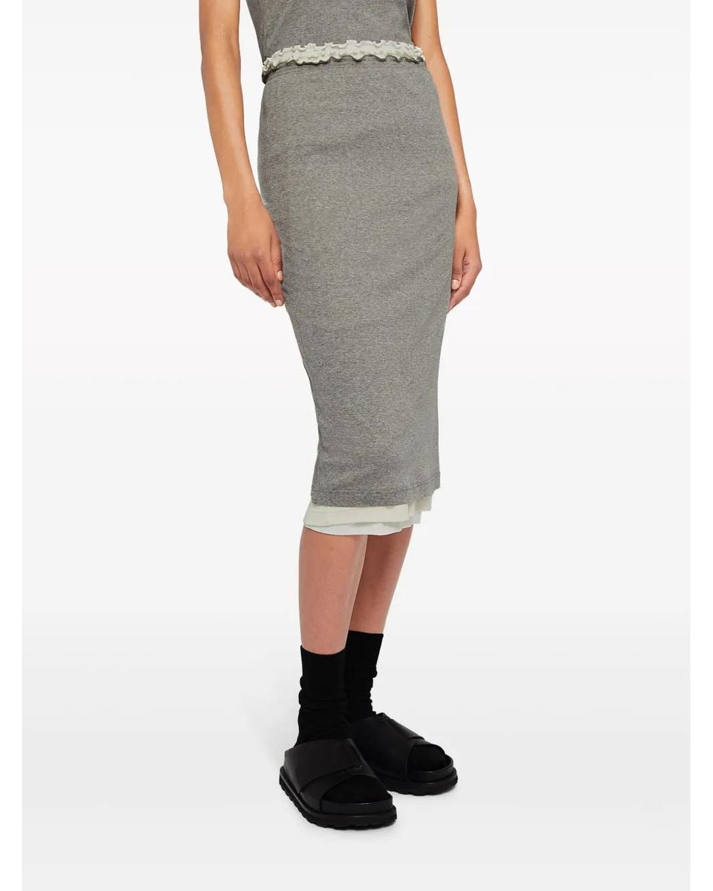 Jil Sander Gray Skirts