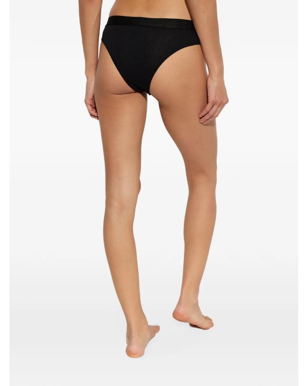 Palm Angels White Logo-Waistband Briefs Set
