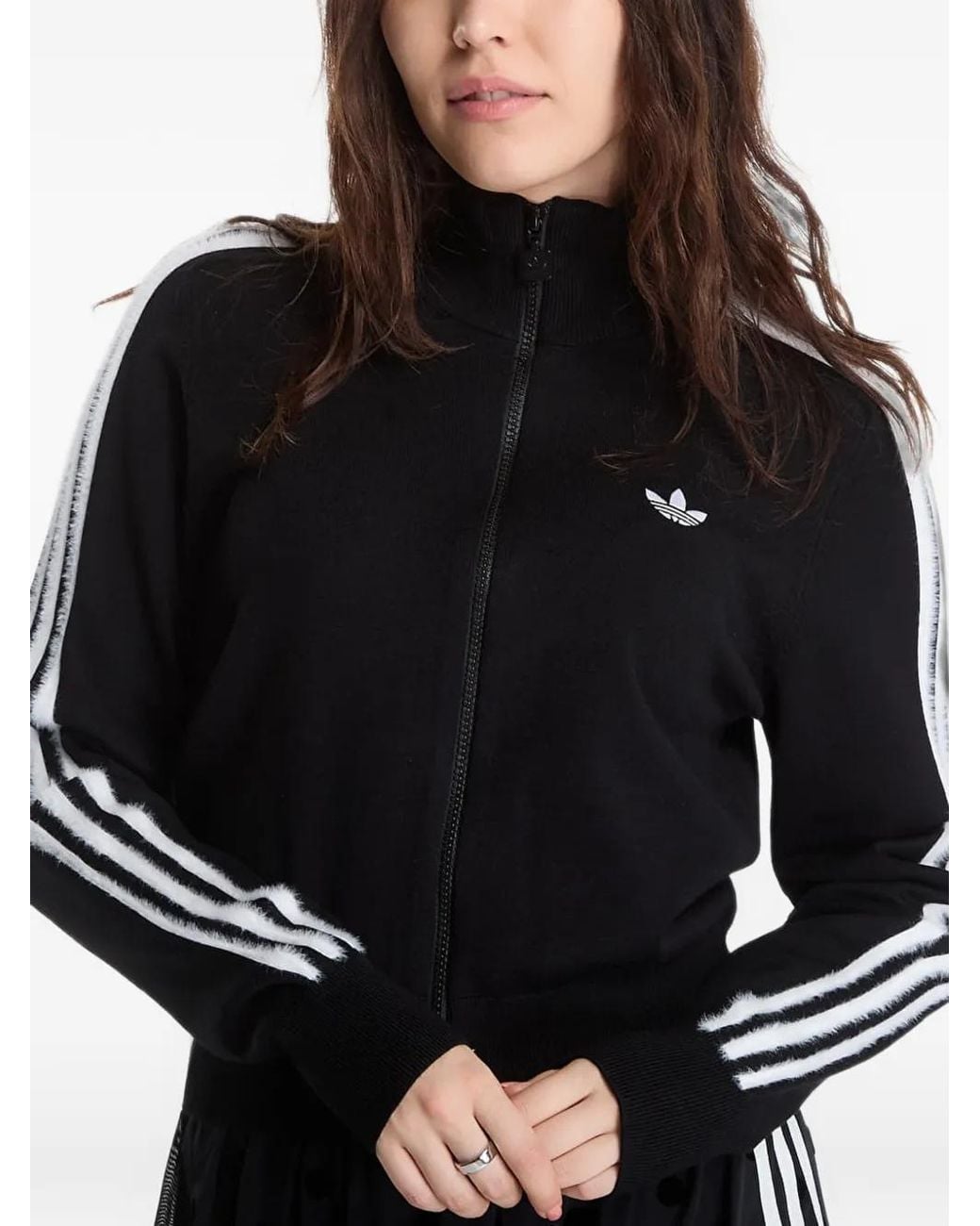 Adidas Black Knitted Firebird Track Top
