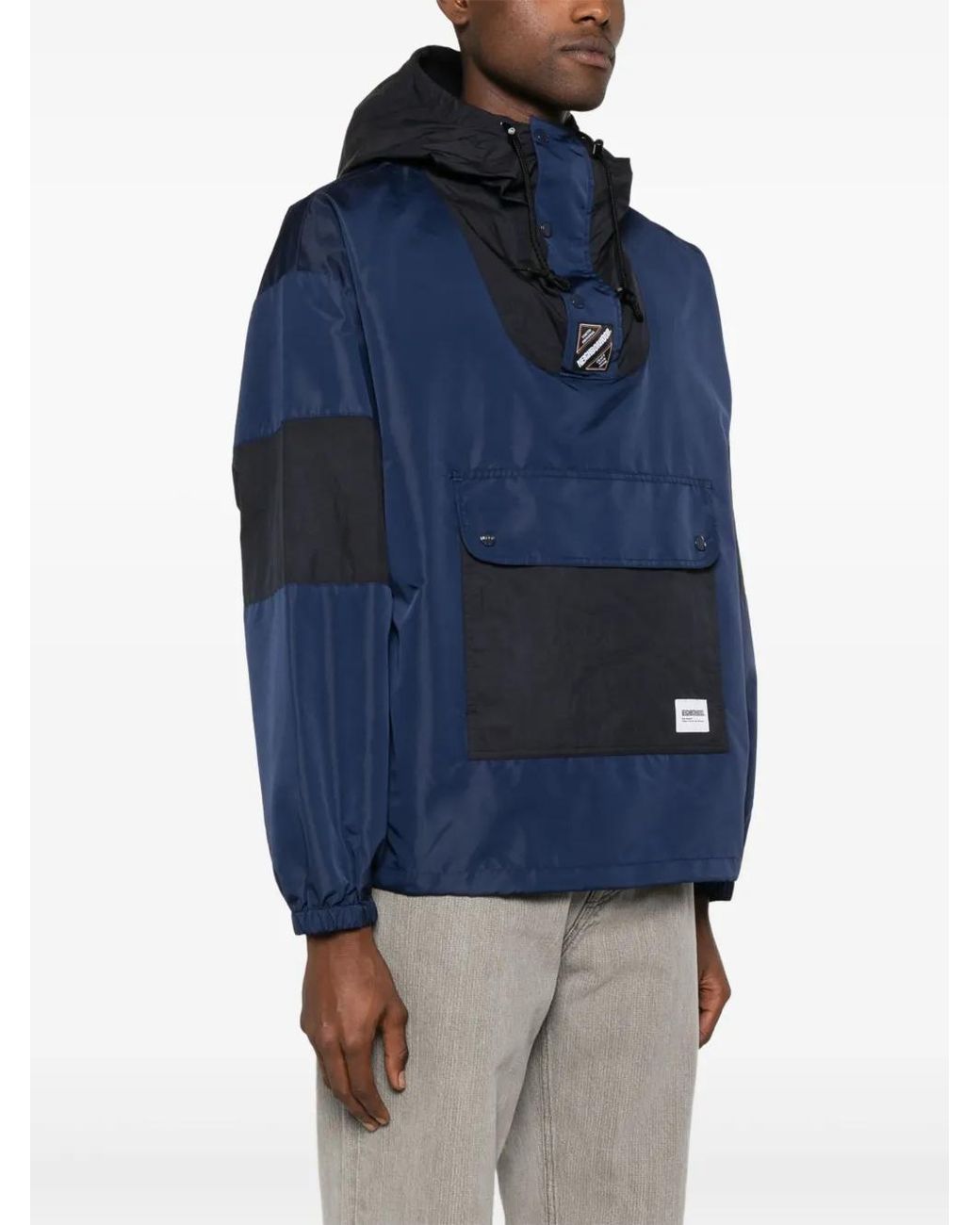 Neighborhood Blue Logo-Patch Jacket for men