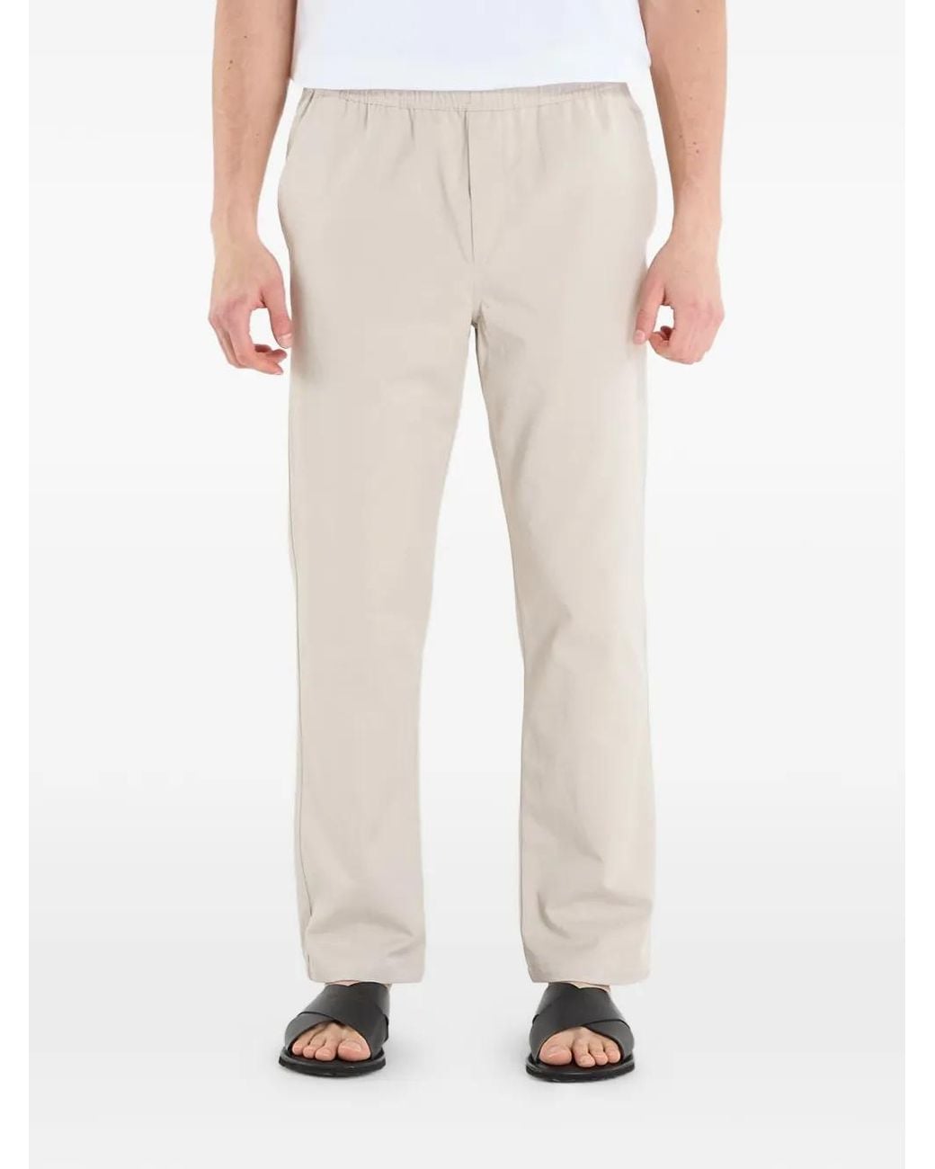 Samsøe & Samsøe Broek Met Elastische Tailleband in het Natural voor heren