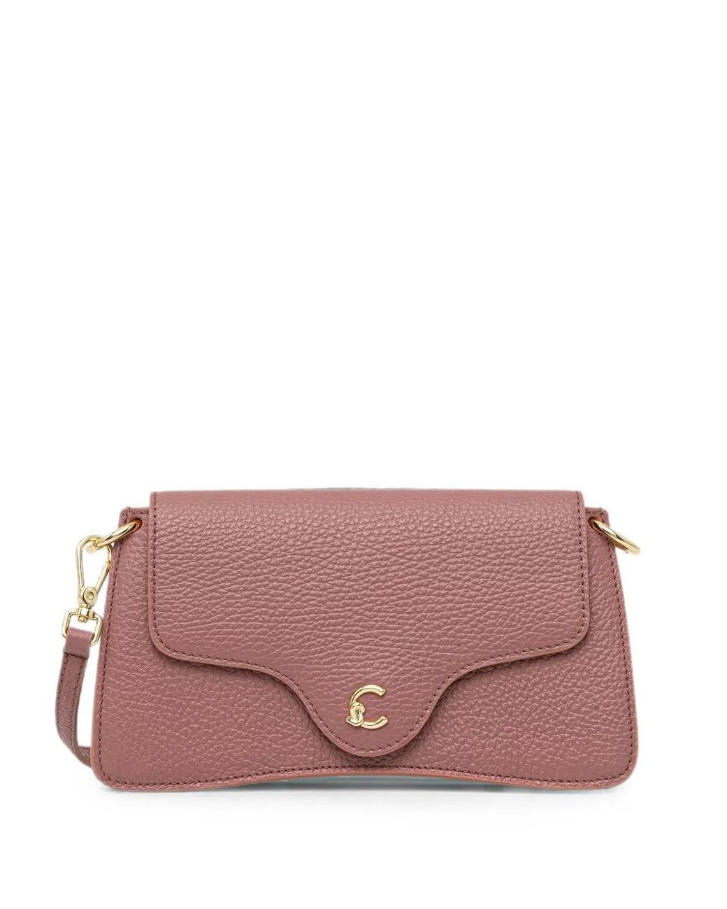 Coccinelle Pink Grainy Shoulder Bag