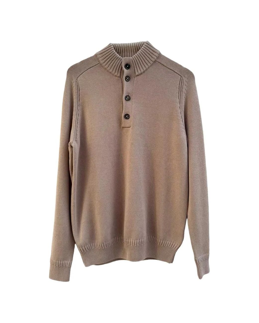 Diktat Geknöpfter Pullover in Brown für Herren