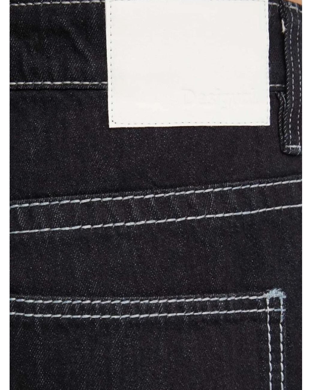 Desigual Black Straight-Leg Jeans for men
