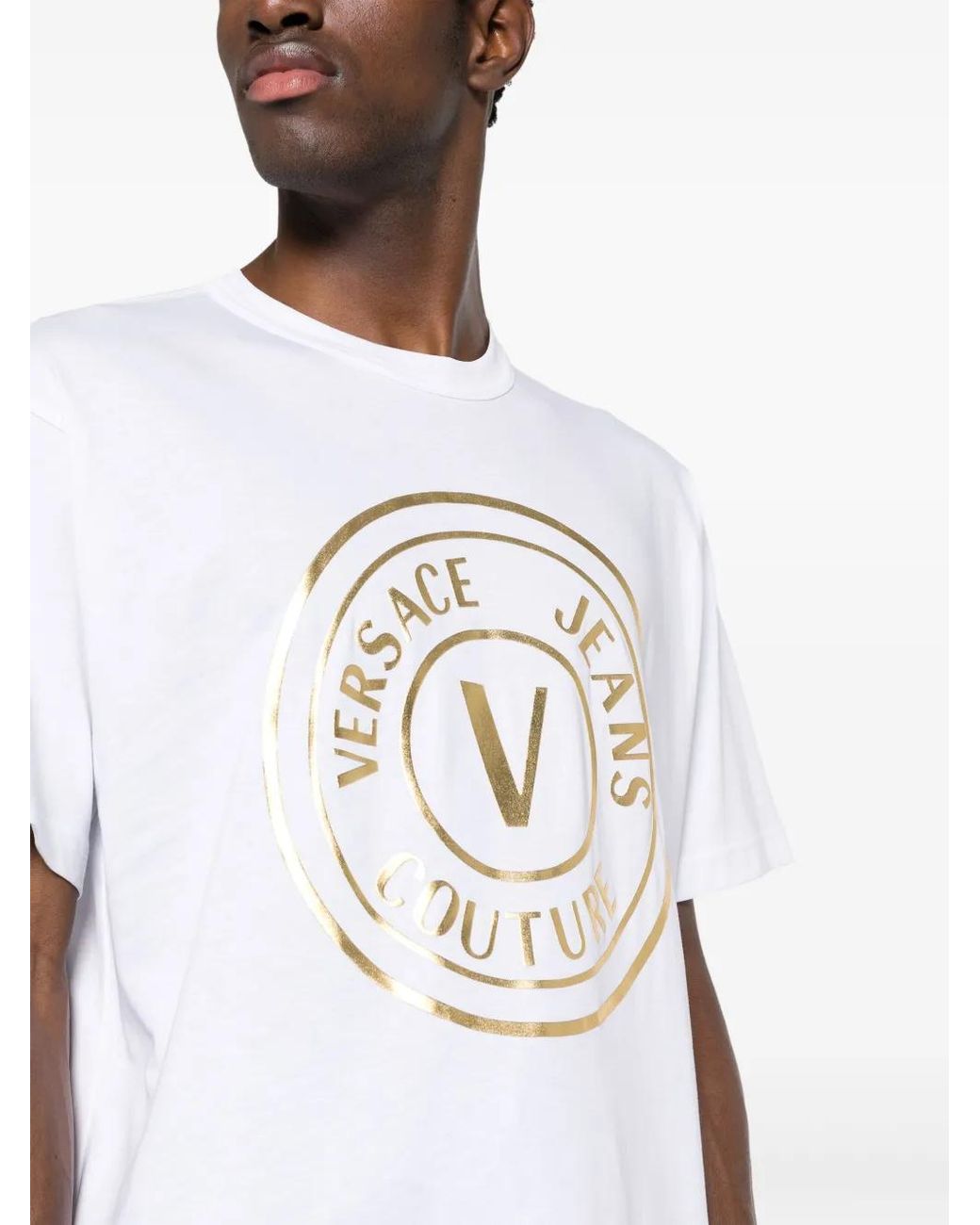 Versace Jeans Couture White T-Shirts And Polos for men