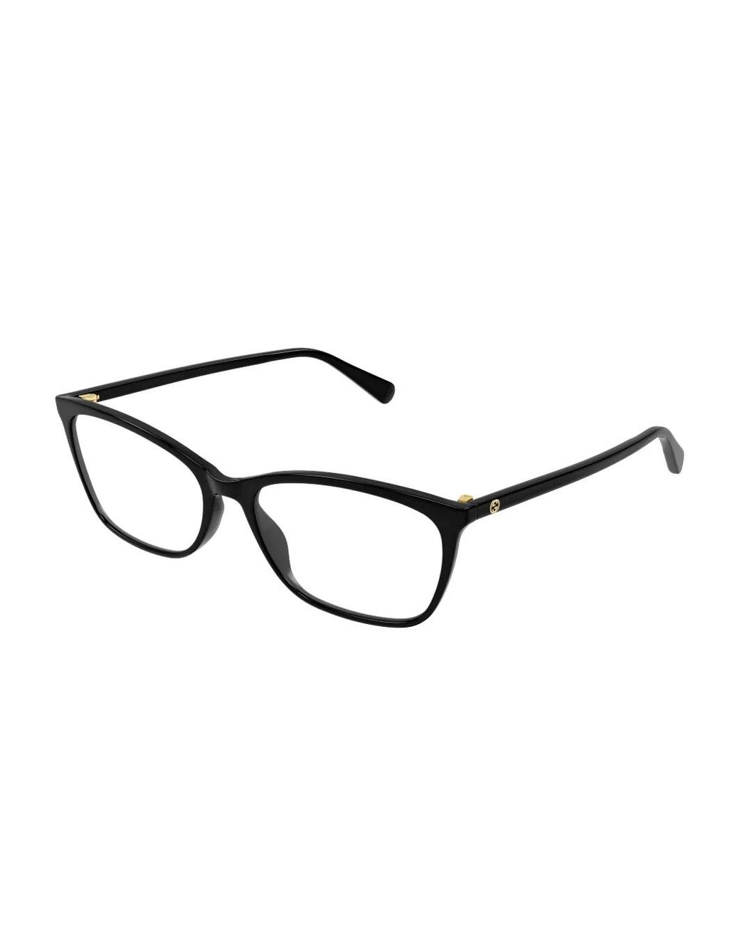 Gucci Black Rectangle-Frame Glasses