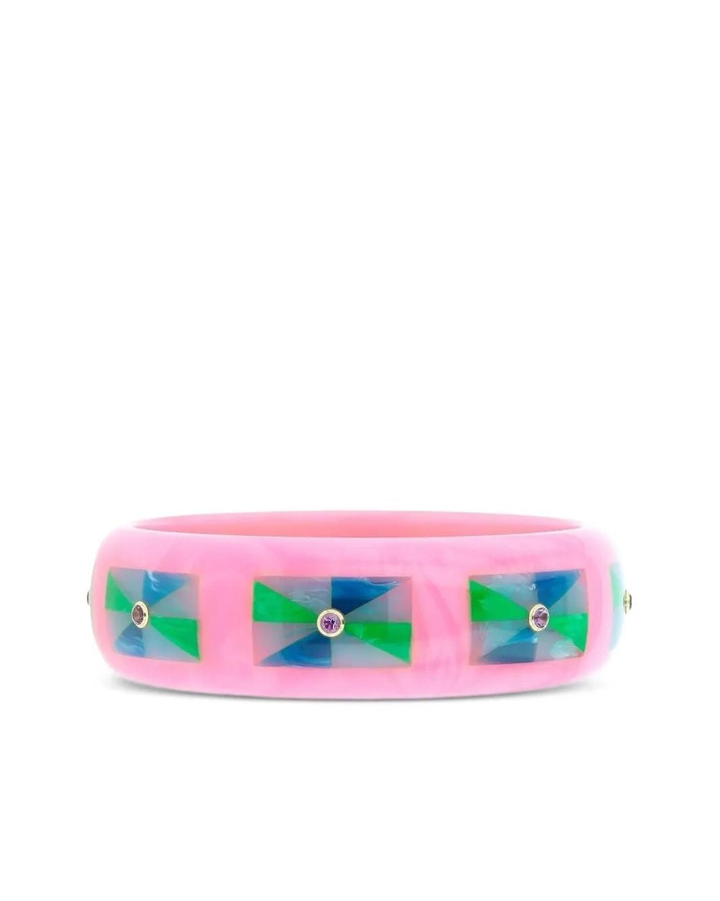 Mark Davis White 18K Bakelite Bracelet