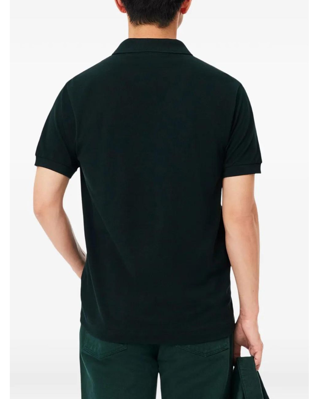 Lacoste Black Classic Fit Original L.12.12 Polo for men