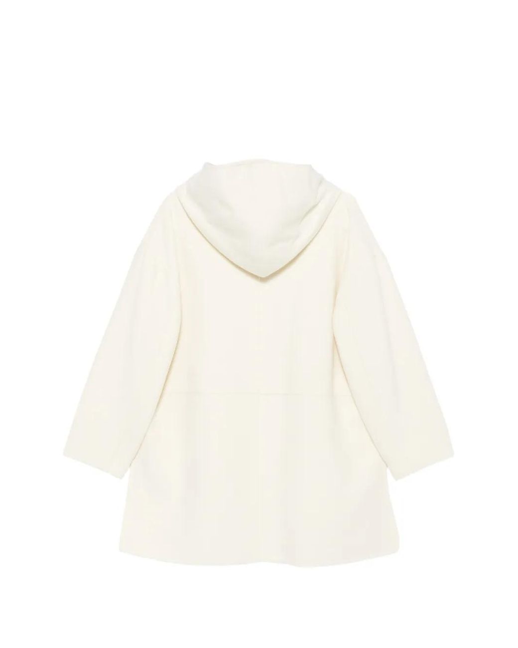 Antonelli White Hooded Flap-Pocket Jacket