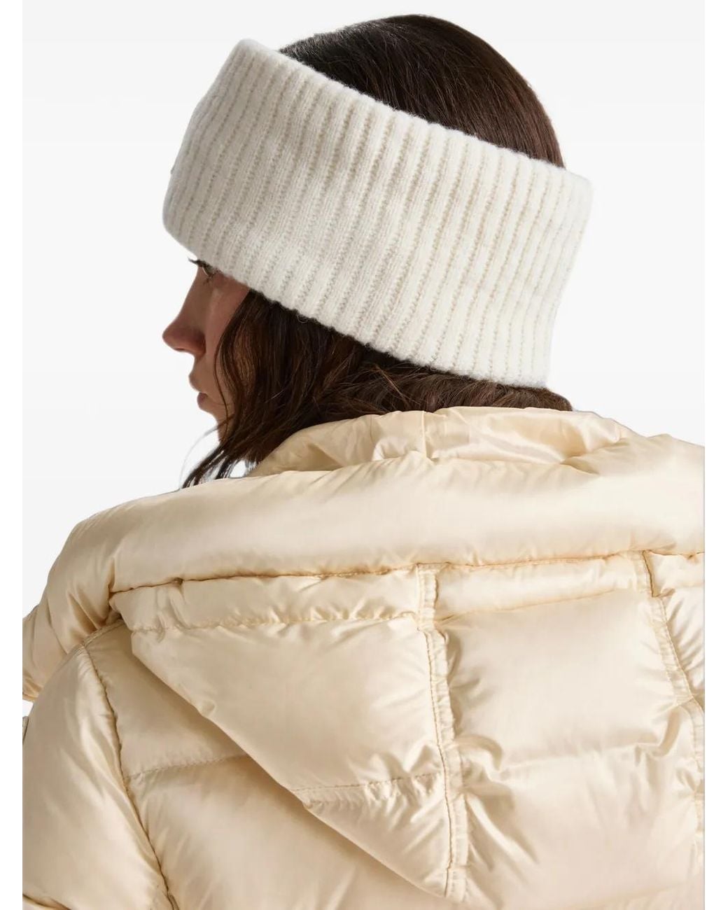 Parajumpers Natural Calane Logo-Patch Ribbed-Knit Headband