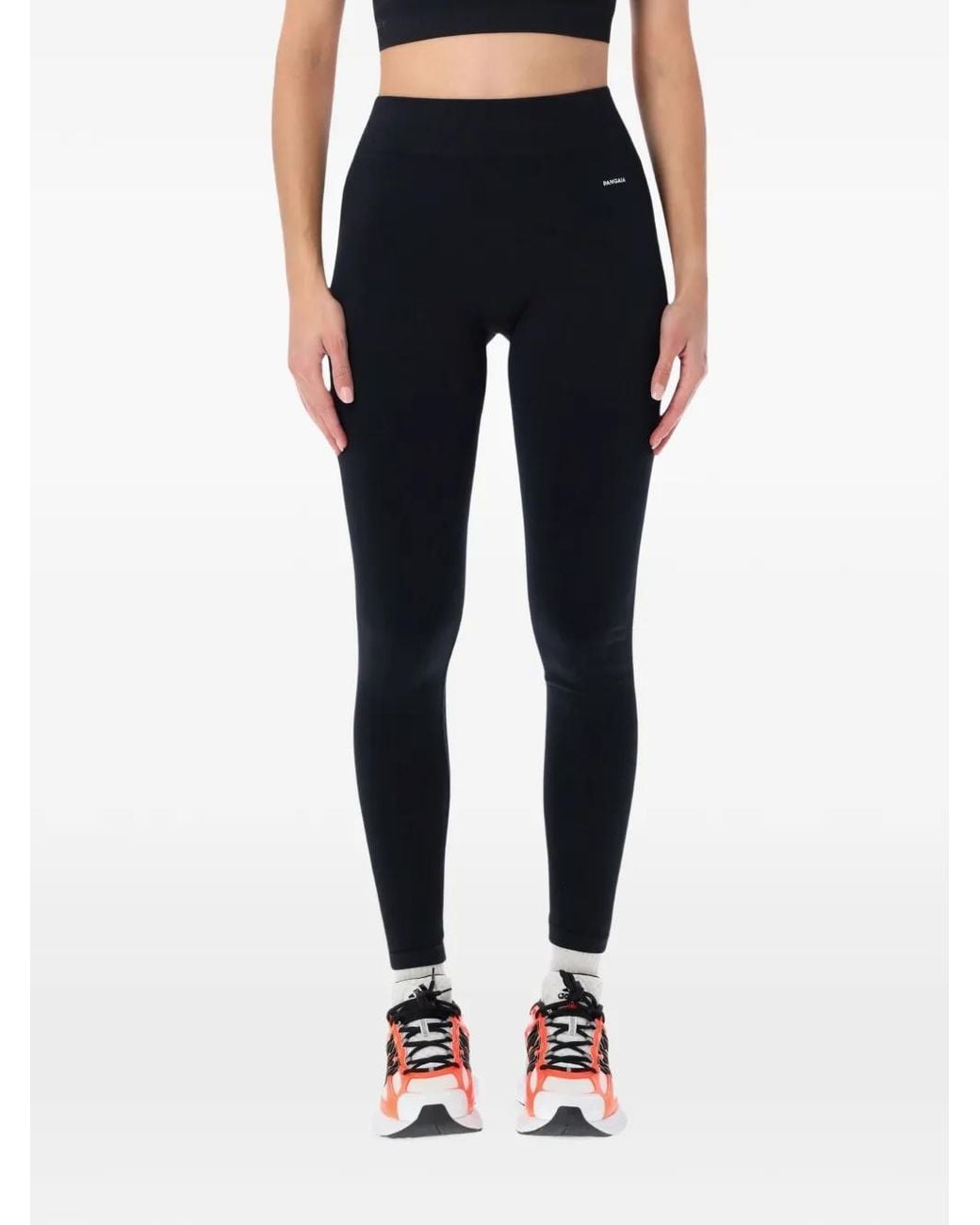 PANGAIA Blue Logo-Print Leggings