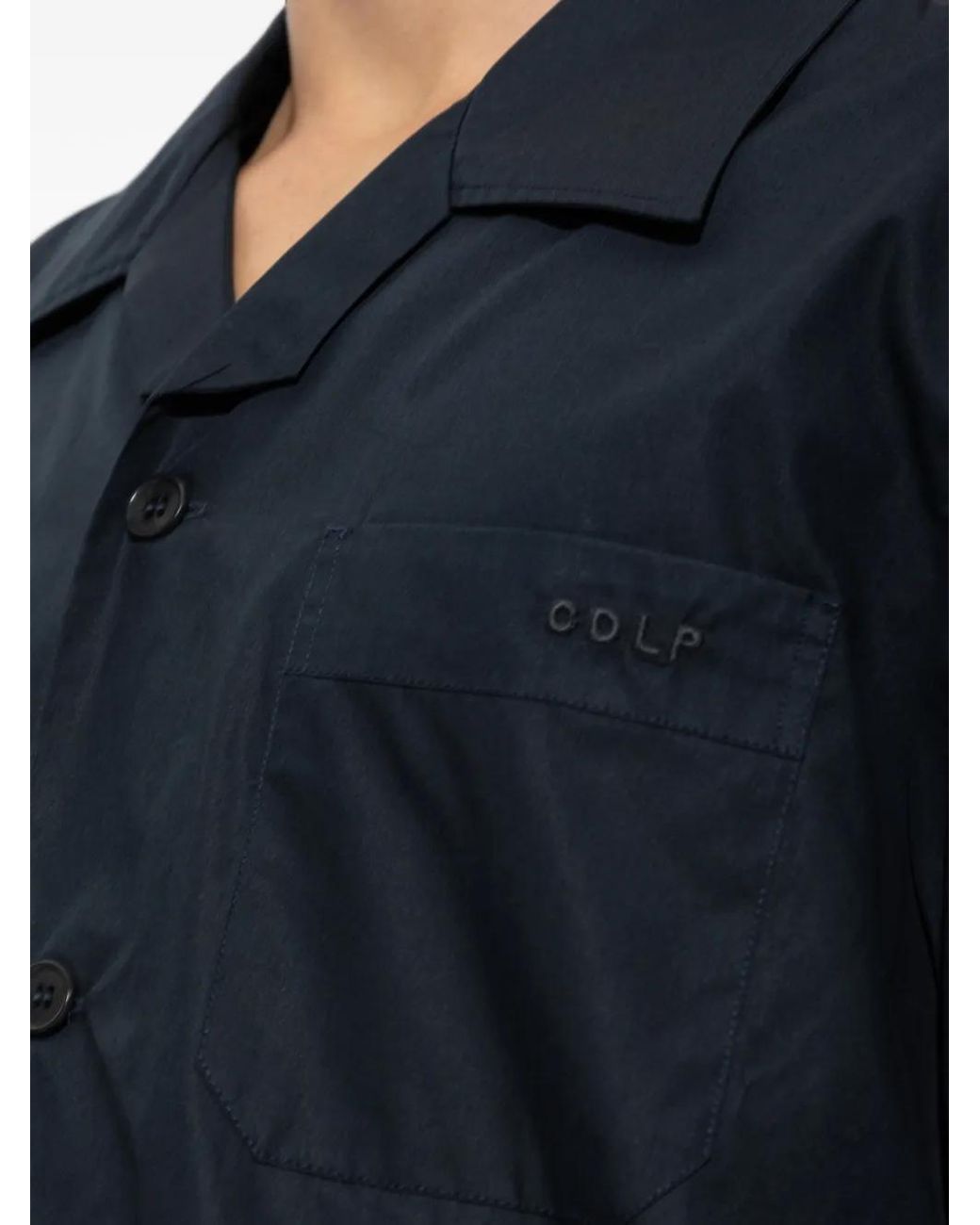 CDLP Blue Logo-Embroidered Button-Up Pajamas (Set Of Two) for men