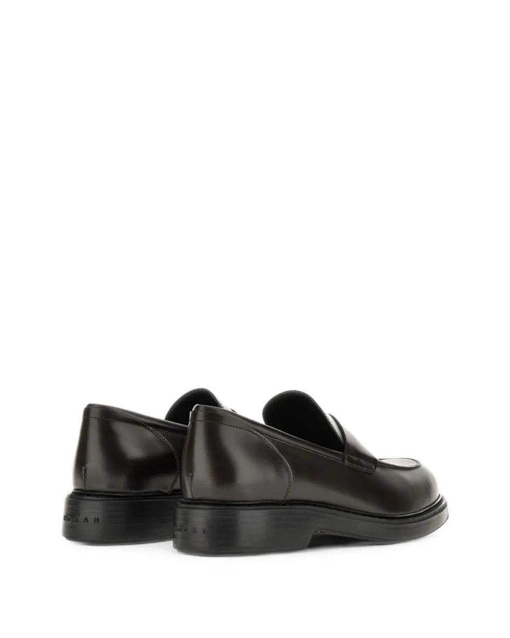 Hogan Black Loafers H704 for men