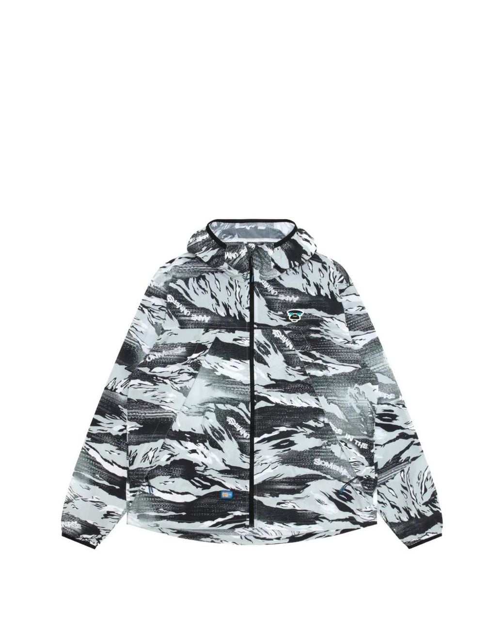 Aape By A Bathing Ape Blue Camouflage Hooded Jacket for men