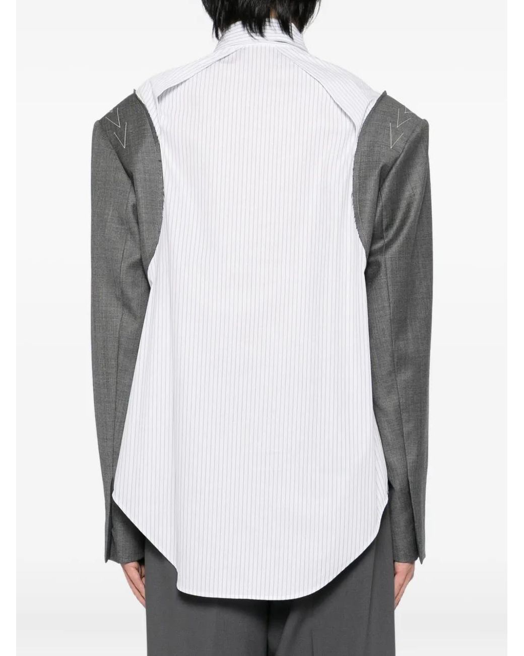 SONIA CARRASCO White Striped Shirt for men