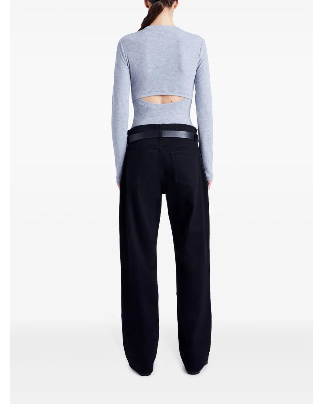 Proenza Schouler Blue Delaney Bodysuit
