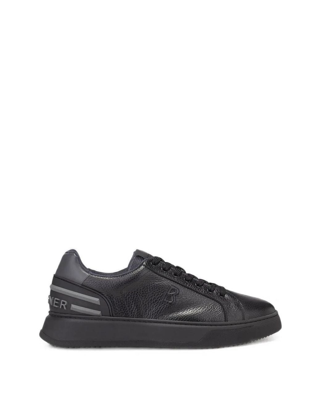 Bogner Black Milan 23 Leather Sneakers for men