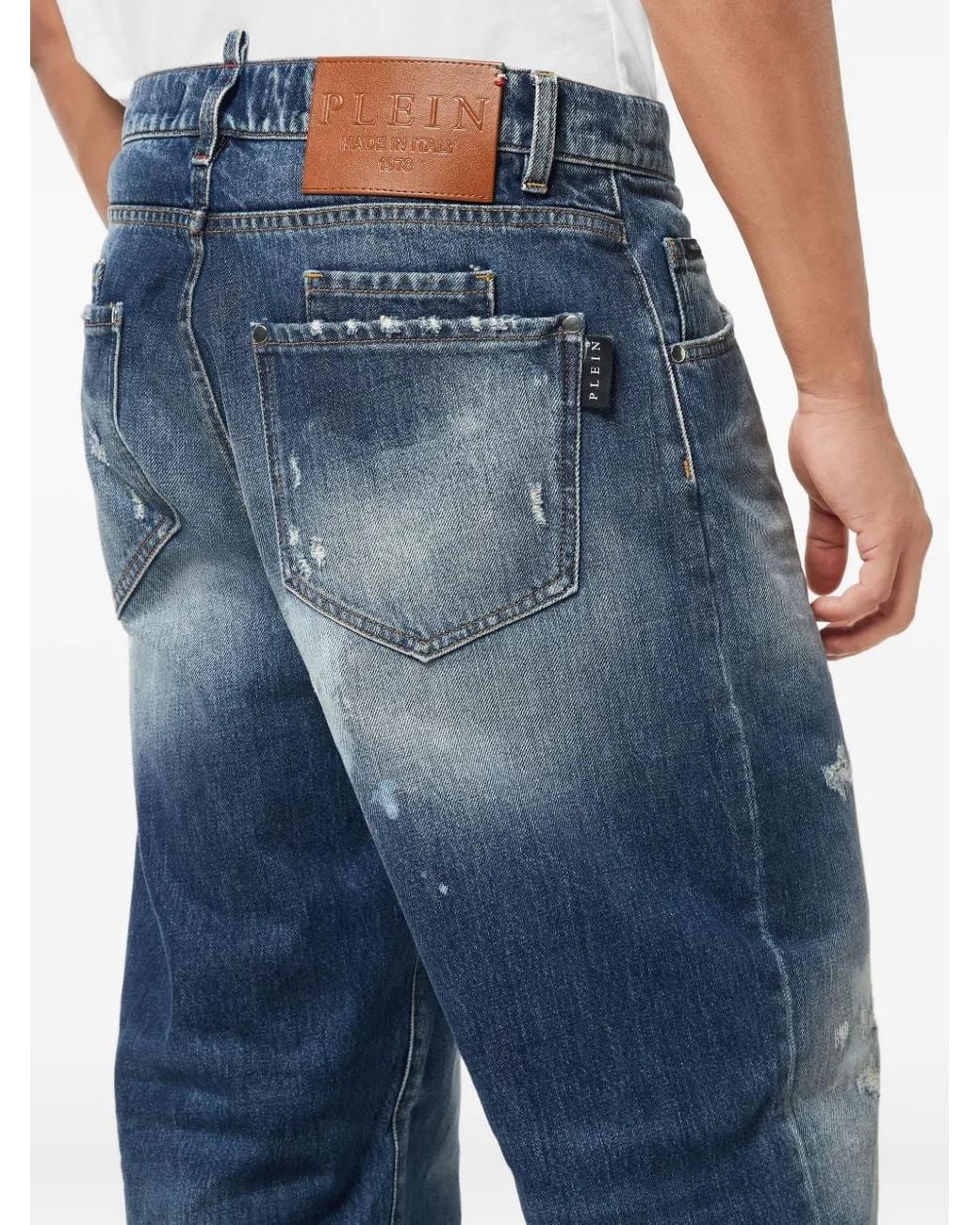 Philipp Plein Blue Beach Boy Jeans Essential for men