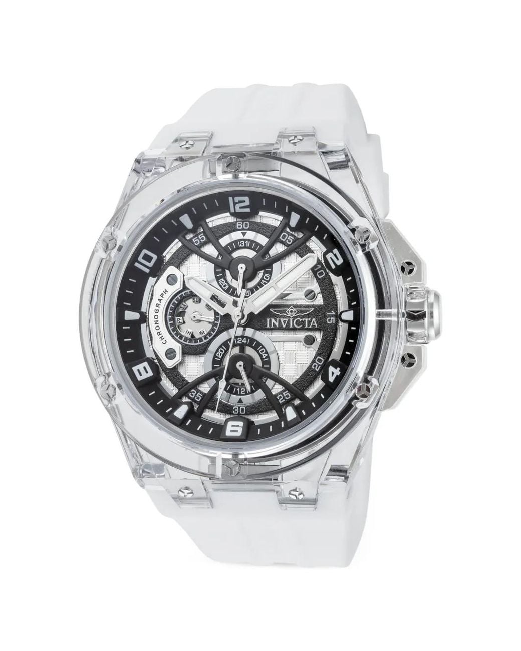 INVICTA WATCH Gray Racing Chronograph 46Mm Watch for men
