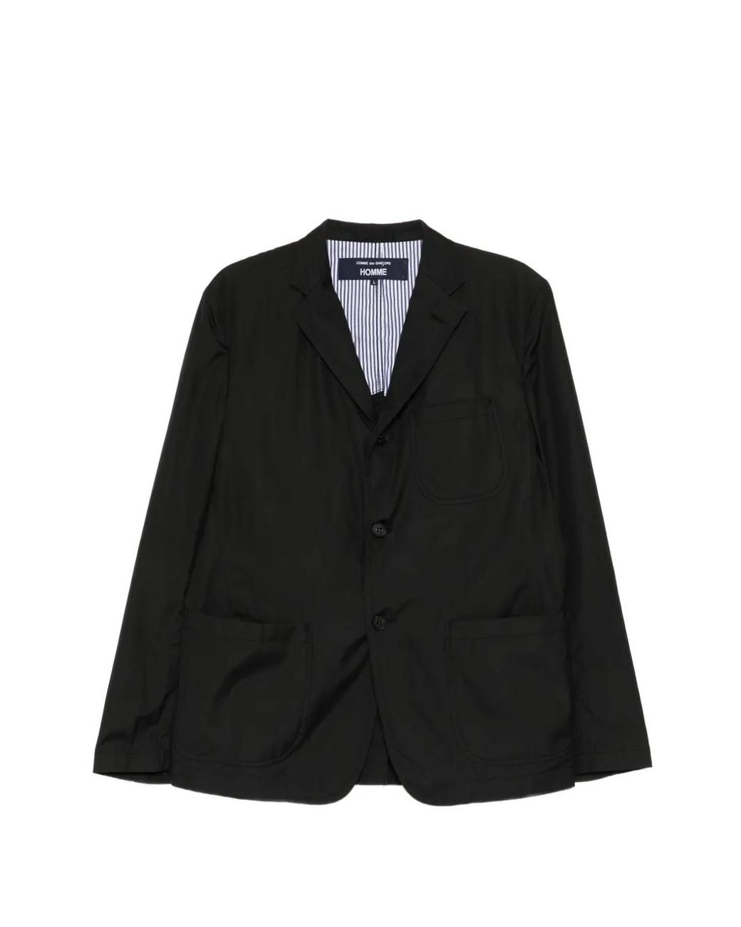 Comme des Garçons Black Cotton Blazer for men