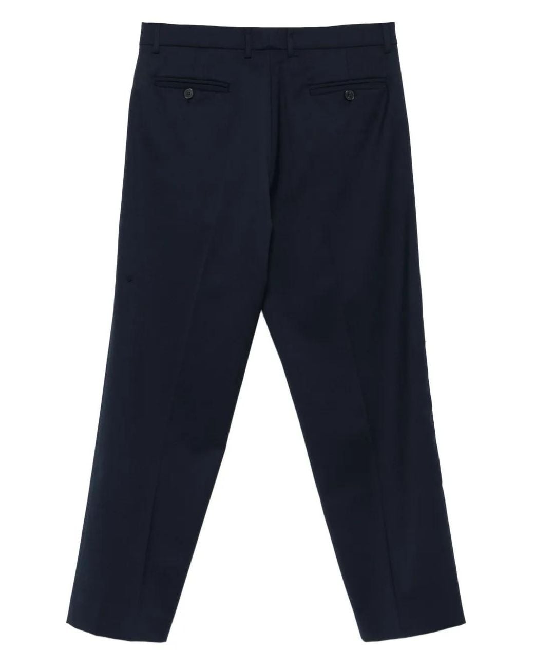 Amaranto Blue Pleated Trousers for men