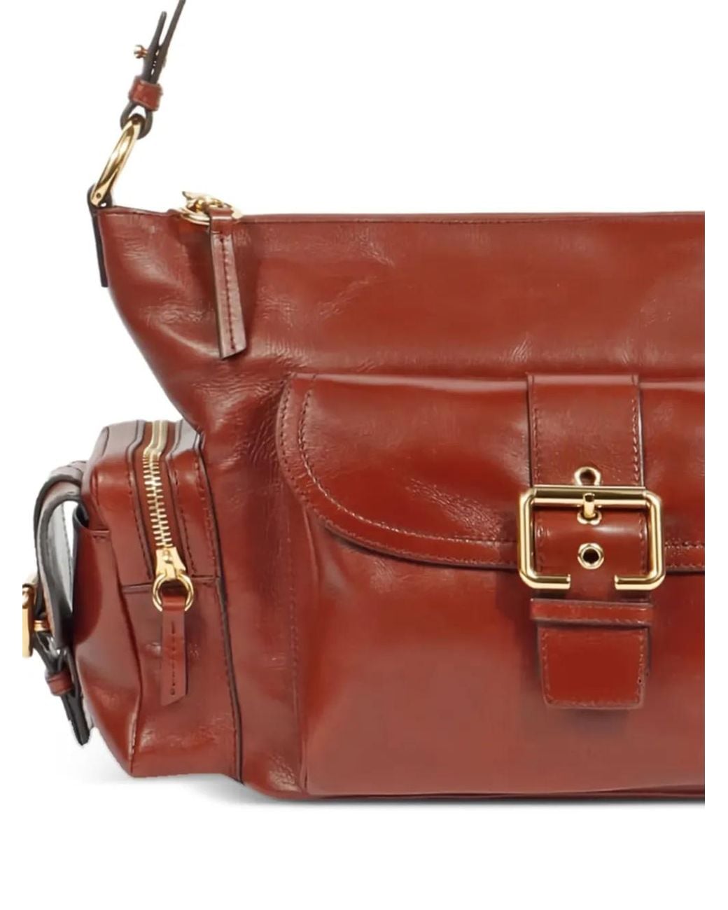 Chloé Red Camera Leather Crossbody Bag