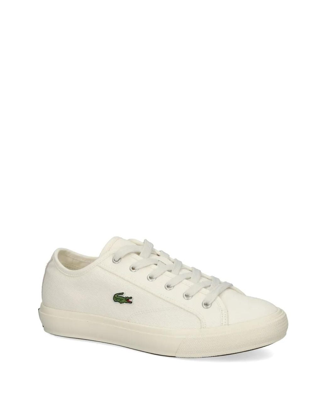 Lacoste White Backcourt Logo-Patch Sneakers for men