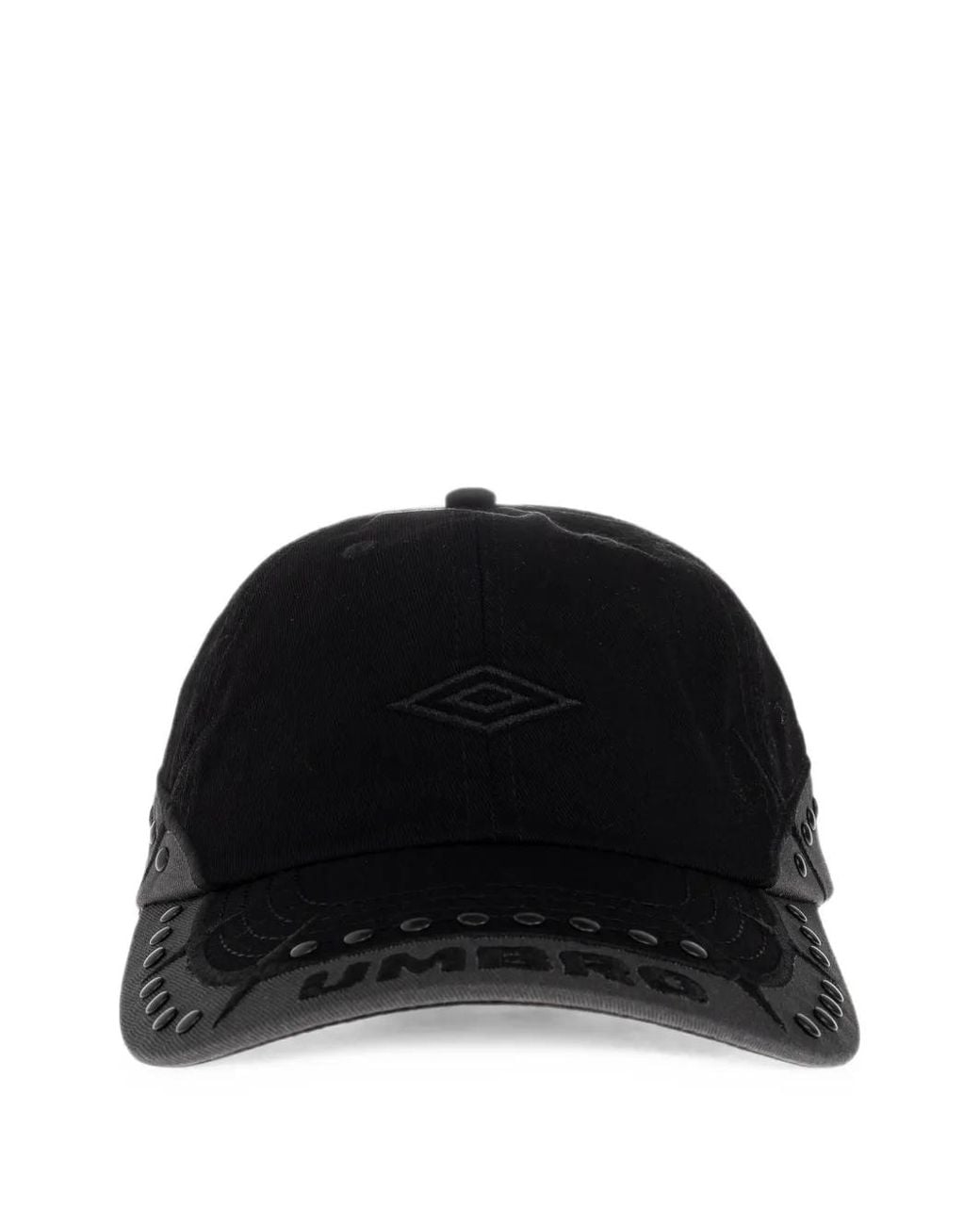 Umbro Black Studded Logo-Embroidered Baseball Cap for men