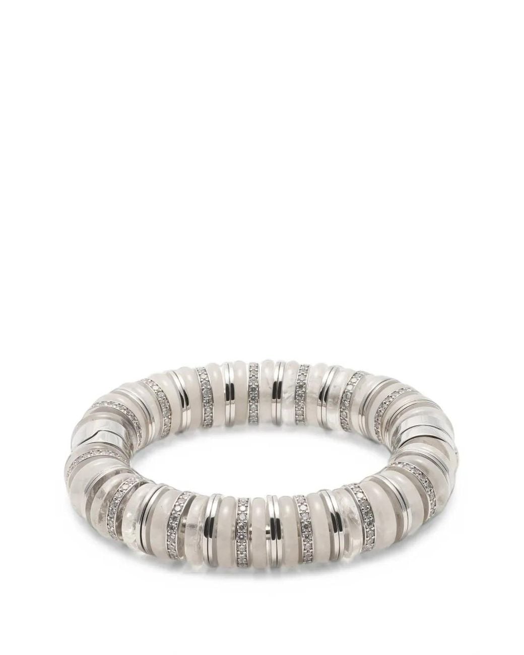 Eddie Borgo White Lenox Pavé Quartz Bracelet
