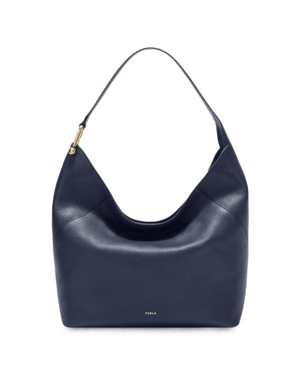 Furla Blue Grand Sac Porté Épaule Lara