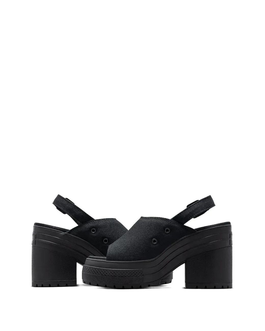 Converse Black Chuck 70 De Luxe Slingback Heeled Sandals