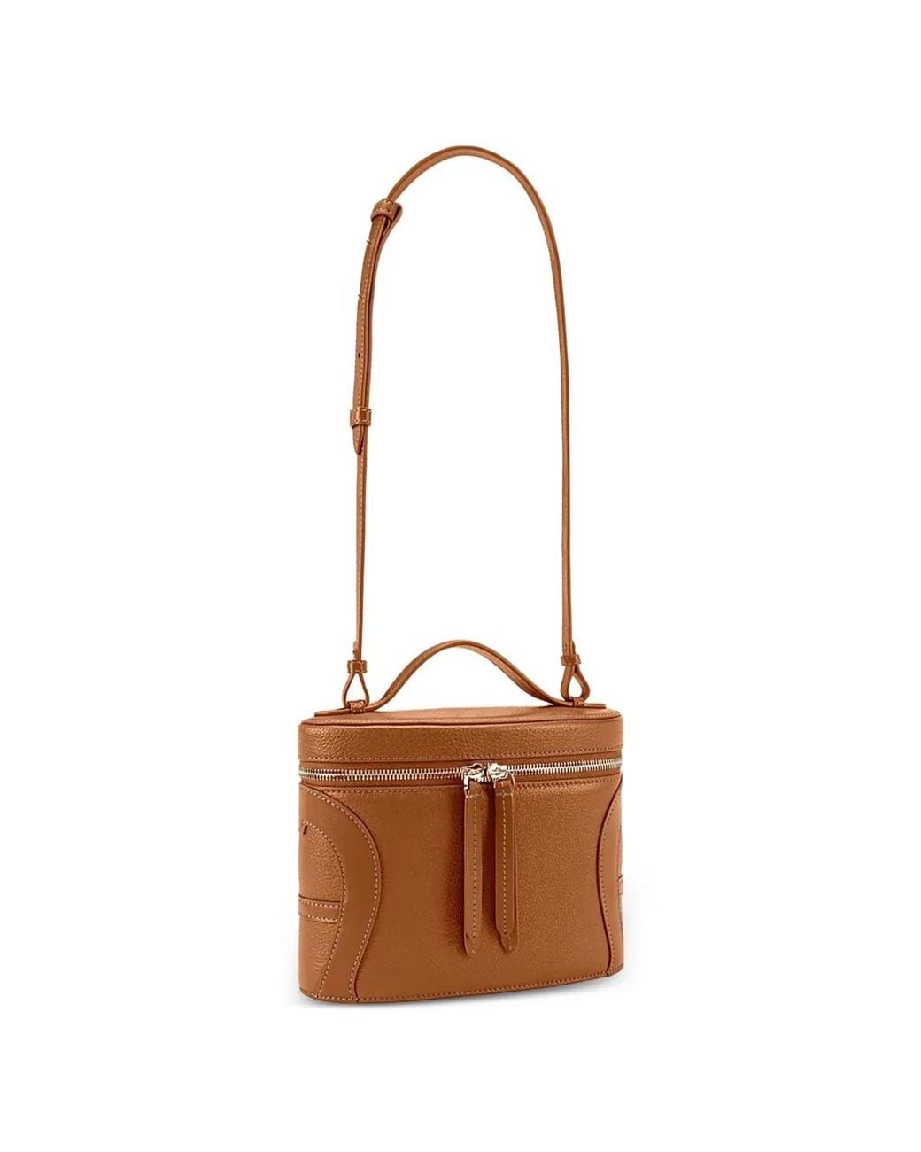 Aigner Brown Petit Cabas Deborah En Cuir Grainé